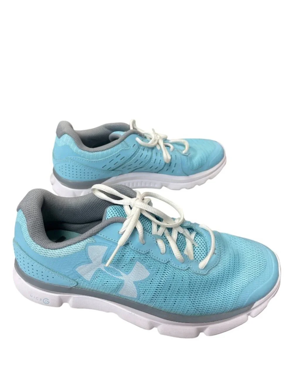 Under Armour I will run Fast wms blue white running sneakers sz 9 SKU 10-731